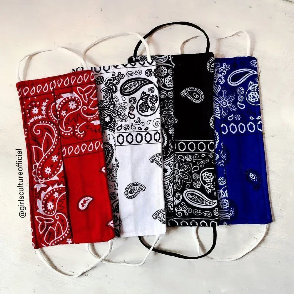 2 PK Bandana Prints Face Mask